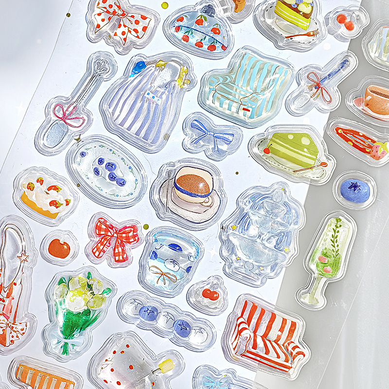 1 adet/paket sevimli 3D kabart - Embellishments For Scrapbooking incelemesi ve fiyatı