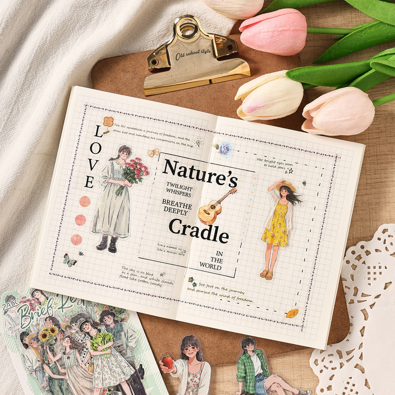 15 Adet Zarif Bayan Karakter Ç - Embellishments For Scrapbooking incelemesi ve fiyatı